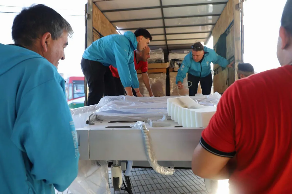 Continúan los trabajos de reconstrucción en el Hospital Penna de Bahía Blanca